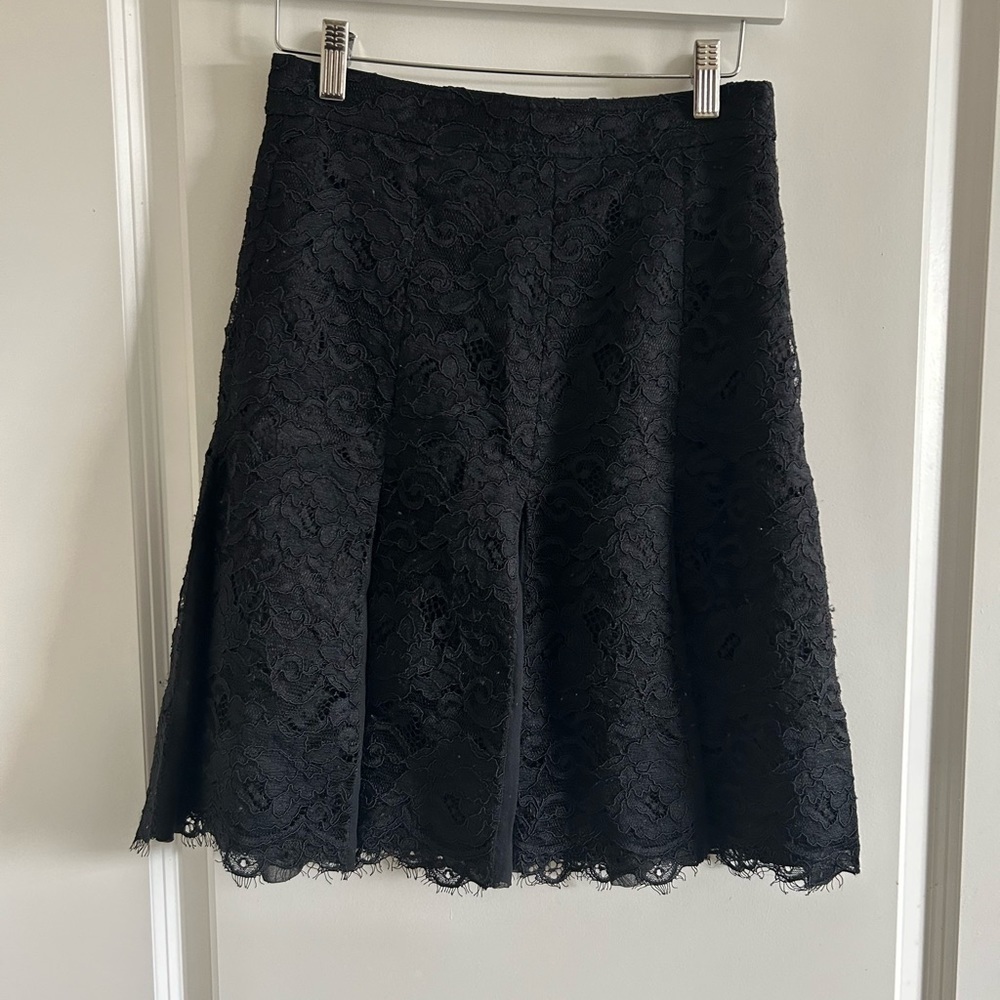 Tory Burch Black Lace Skirt Size 0 - Picture 6 of 8